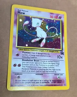 Mew #9 Pokemon TCG 2000 Movie Promo Holo Foil LP - Image 3