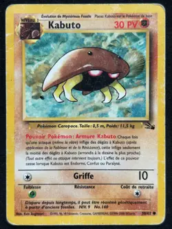 KABUTO 50/62 FOSSILE WIZARD FR CARTE POKEMON - Image 1