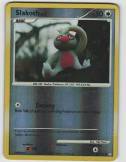 Slakoth Common Mysterious Treasures 99/123 Reverse Holo Near Mint Pokemon - Image 1