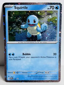 Squirtle - SVP 048 - Cosmos Holo Promo - 151 - Black Star Promo - Pokemon Card - Image 1