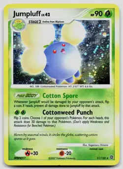 Jumpluff 11/132 Secret Wonders Holo Pokemon LP - Image 1