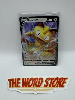 Meowth V Pokemon SWSH004 Sword & Shield Ultra Rare Holo - Image 1