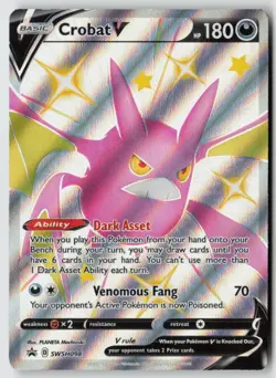 Crobat V - SWSH098 - SWSH: Sword & Shield Promo Cards Holofoil- PTCG - Image 1