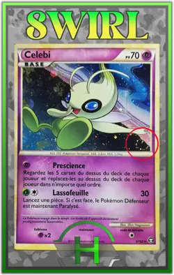 Celebi Holo Swirl/Spirouli - HS:Triomphe - 3/102 - Carte Pokemon Francaise - Image 1