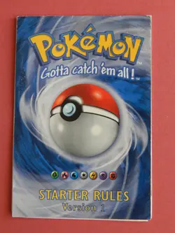 Pokemon Starter Rules Version 1 - Base Set 1999 Wizards of the Coast WOTC - Image 1