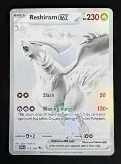 Reshiram EX 173/086 Holo Pokemon TCG Karte Englisch 230 KP Drache - Image 1