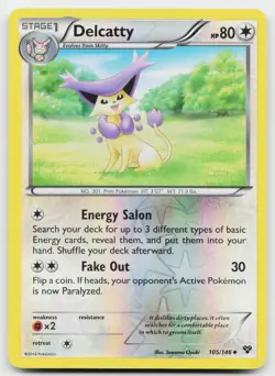Delcatty 105/146 Uncommon XY Pokemon Reverse Holo Near Mint - Image 1