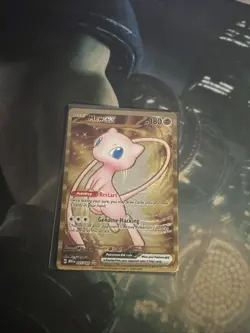 Pokemon TCG Mew EX Metal Gold NM 205/165 Scarlet & Violet 151 Promo Card - Image 1