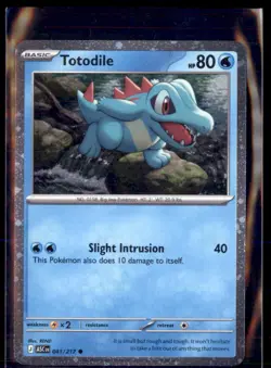 Pokemon Totodile 041/217 ASC Ascended Heroes Cosmo Promo Holo - Image 1