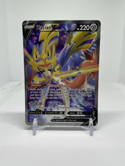 Zacian V 195/202 Sword & Shield Pokemon Holo - MP - Image 1