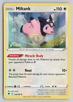 MILTANK 126/189 HOLO RARE ASTRAL RADIANCE POKEMON HOLO NM - Image 1
