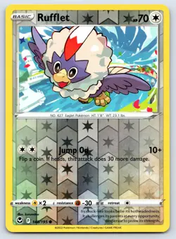 Rufflet 148/195 Silver Tempest Reverse Holo Pokemon NM - Image 1