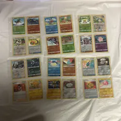 POKEMON 500+ CARD LOT RANDOM CARDS WITH BINDER - Image 4