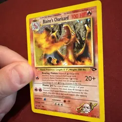 Pokemon TCG Blaine's Charizard Gym Challenge 2 Holo Rare Card 2/132 unlimited - Image 2