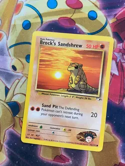 BROCK'S SANDSHREW - 72/132 - Gym Heroes - Pokemon Card - LP - Image 1