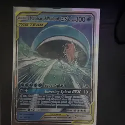 Pokemon Card Magikarp & Wailord GX TAG TEAM Holo Promo SM166 HP 300 English - Image 1