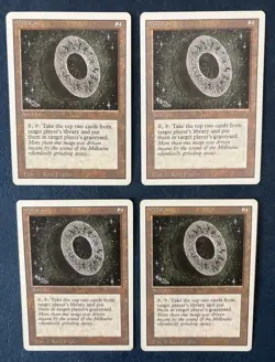 MTG 4X REVISED EDITION MILLSTONE MAGIC THE GATHERING RARE ARTIFACT CARDS - Image 3