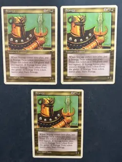 MTG 3X CHRONICLES STANGG MAGIC THE GATHERING CREATURE RARE CARDS ENGLISH - Image 3