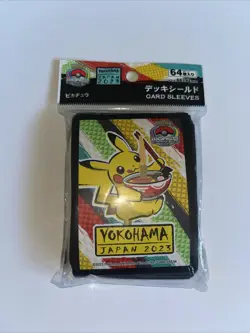 Pokemon TCG 2023 World Championships Yokohama Pikachu Ramen Card Sleeves - Image 2