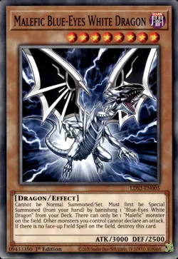 Malefic Blue-Eyes White Dragon - 1st Edition LDS2-EN005 - NM - YuGiOh - Image 1