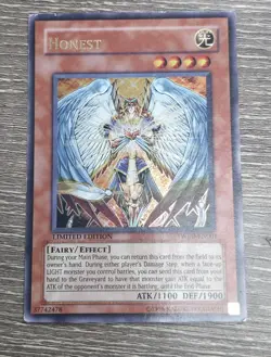 Yugioh TCG Honest TWED-EN001 Ultra Rare Limited Edition Light Play - Image 1