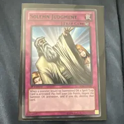 Konami Yu-Gi-Oh! Solemn Judgment SDJ-EN037 Ultra Rare 1st Ed Holo English - Image 1