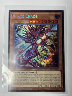 Black Chaos CORI-EN001 Chaos Origins 1st Edition Yugioh (Secret Rare) - Image 2