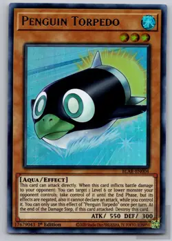 Penguin Torpedo BLAR-EN004 Ultra Rare Battles of Legend: Armageddon Yu-Gi-Oh NM - Image 1