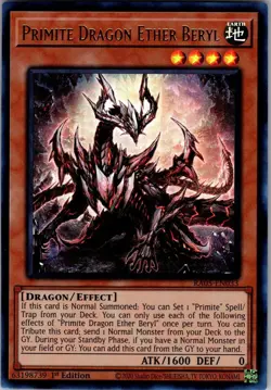 Primite Dragon Ether Beryl (Ultra Rare) RA05-EN033 Yu-Gi-Oh 1st Edition NM/M - Image 1