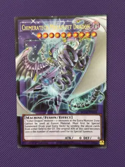 Yugioh! Chimeratech Megafleet Dragon BLGG-EN138 Ultra Extended Art 1st Ed NM - Image 1