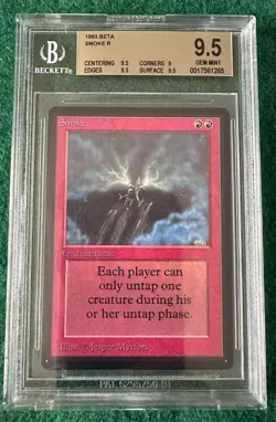 Smoke - BETA - MTG - BGS 9.5. Gorgeous Card. POP 26. More MTG In My Store. - Image 1