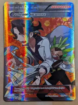 Professor Sycamore Steam Siege Full Art Ultra Rare Card Pokemon TCG 114/114 MINT - Image 1