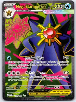 Mega Starmie ex 102/088 Ultra Rare Perfect Order Pokemon Holo Near Mint - Image 1