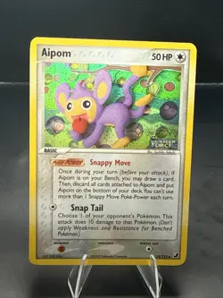 Pokemon EX Unseen Forces Aipom Stamped Reverse Holo 34/115 - Image 3