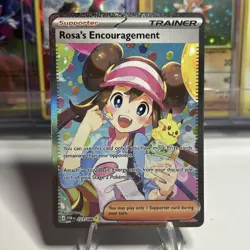 Rosa’s Encouragement 115/080 Special Art Rare Pokemon TCG NM SAR Trainer - Image 1