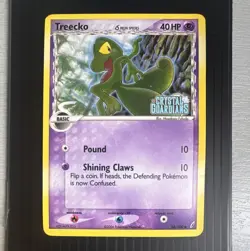 Pokemon TCG Treecko 68/100 Crystal Guardians Delta Species Reverse Holo Stamped - Image 1