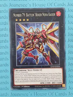 LD10-EN044 Number 79: Battlin' Boxer Nova Kaiser Rare Yu-Gi-Oh Card 1st New - Image 1