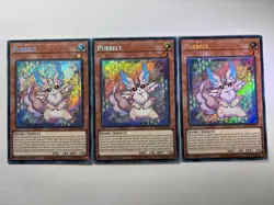 3 x Purrely RA02-EN018 Secret Rare 1st Edition YuGiOh Playset NM - Image 1