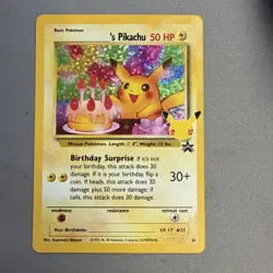 ___'s Pikachu Birthday #24 Celebrations Classic Collection NM Holofoil Pokemon - Image 1