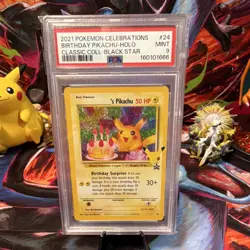 Pokemon 2021 Celebrations Classic Collection ______'s Pikachu 24/53 Holo PSA 9 - Image 1