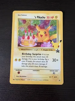 ______'s Pikachu 24/53 Celebrations: Classic Collection NM Pokemon - Image 1
