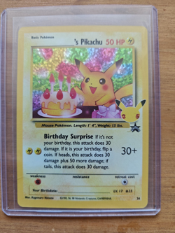 Pokemon TCG - ______'s Pikachu 24/53 Celebrations: Classic Collection Holo - Image 3