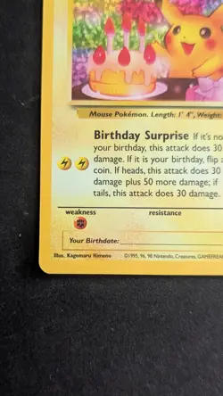 Pokemon TCG - ______'s Pikachu 24/53 Celebrations: Classic Collection Holo - Image 4