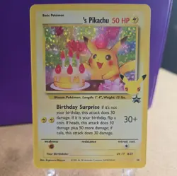 ______'s Birthday Pikachu 24 Celebrations: Classic Collection Pokemon 25th NM - Image 1