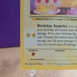 ______'s Birthday Pikachu 24 Celebrations: Classic Collection Pokemon 25th NM - Image 5