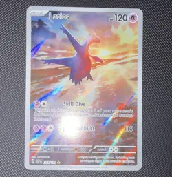 Pokemon TCG Latios 203/191 Sv08 Surging Sparks Illustration Rare Holo English - Image 1