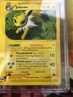 Jolteon Rare Non Holo Skyridge 13/144 E-Series Mint 2003 WOTC CGC 9 Mint - Image 4