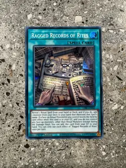 Yugioh TCG Ragged Records of Rites CORI-EN062 Super Rare 1st Edition EU NM-M - Image 1