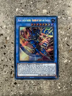 Yugioh Black Luster Soldier - Soldier of Light and Darkness CORI-EN028 Secret EU - Image 1