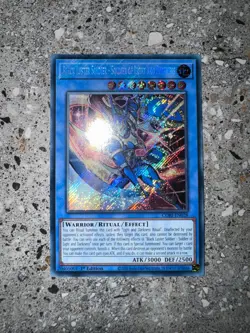 Yugioh Black Luster Soldier - Soldier of Light and Darkness CORI-EN028 Secret EU - Image 3